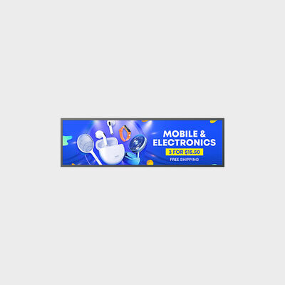 Supporto LCD TFT da 49,5 pollici per applicazioni commerciali per interni ed esterni