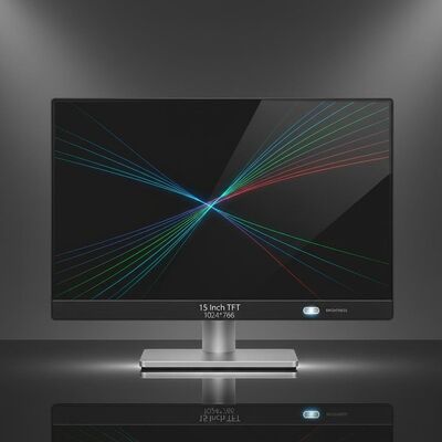 TFT da 15 pollici con risoluzione standard 1024 * 768 Supporto personalizzazione della luminosità