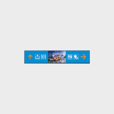 Personalizzazione della luminosità del supporto pubblicitario TFT Android Bar-TFT fronte-retro da 47,6 pollici