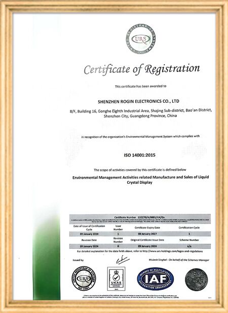 CINESE Shenzhen Rogin Electronics Co., Ltd. Certificazioni