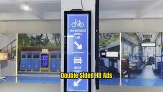 Macchina pubblicitaria LCD a doppia faccia da 47,6 pollici