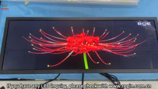 Display LCD a barra Rogin da 24,8 pollici per vetrina al dettaglio